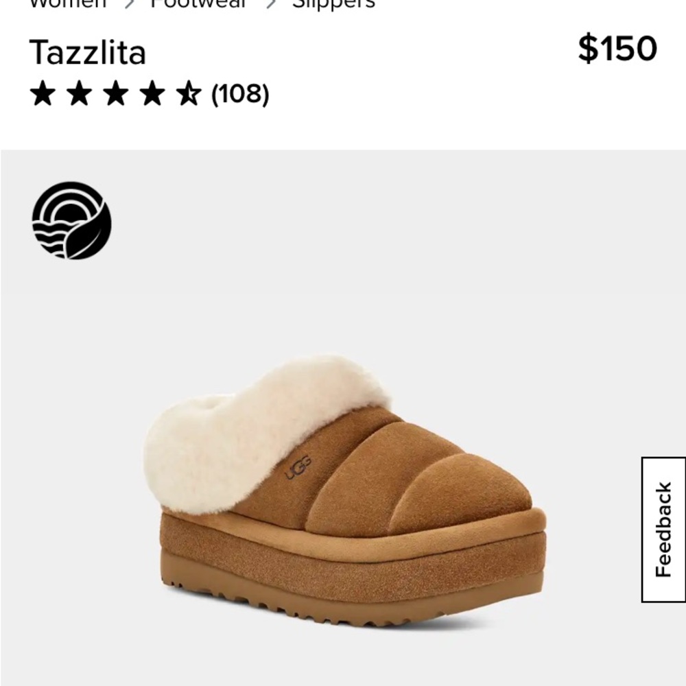 Women ugg’s tazzlita brand new with box size 5